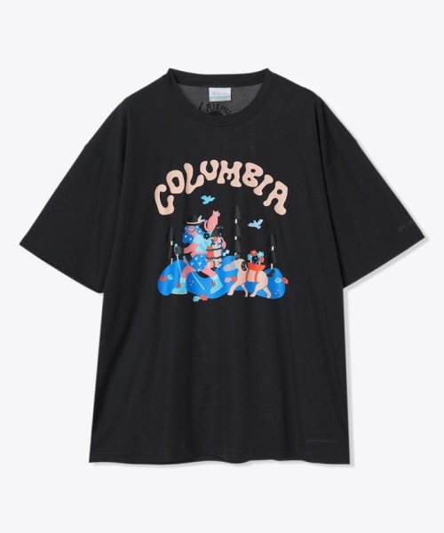 Columbia(コロンビア)/エンジョイマウンテンライフオムニフリーズゼロショートスリーブTシャツ/ブラック