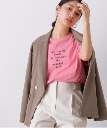 N Natural Beauty Basic(エヌナチュラルビューティベーシック)/ハンドライティングロゴTシャツ/ピンク