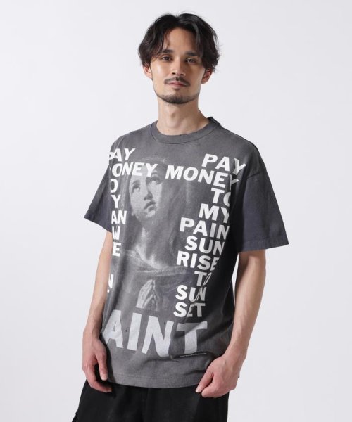 RoyalFlash(ロイヤルフラッシュ)/SAINT MICHAEL/セント マイケル×PTP/SS TEE/STAY REAL/BLK/ブラック