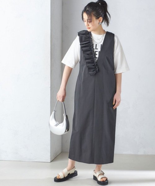 ストレッチ グログラン ジャンパー スカート ◇ 