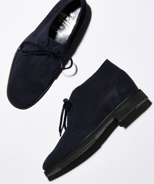 JOURNAL STANDARD(ジャーナルスタンダード)/SANDERS for FOLL / CHUKKA SUEDE DEEP NAVY/ネイビー