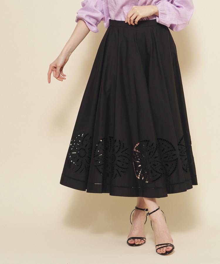 洗える／刺しゅう入】着映える！コットンブロードのサーキュラー  