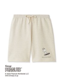 GELATO PIQUE HOMME/【PEANUTS】【HOMME】裏毛ワンポイントロゴハーフパンツ/506028627