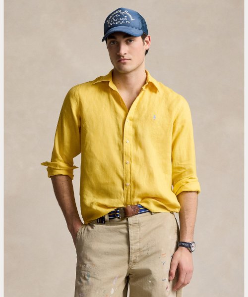 POLO RALPH LAUREN(POLO RALPH LAUREN)/クラシック フィット リネン シャツ/730イエロー