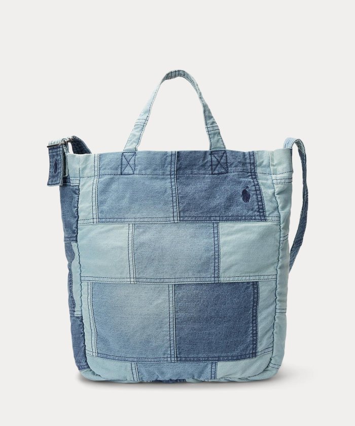 パッチワークデニムトートバッグ （KITH Patchwork Tote Bag パッチ 