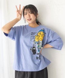 ScoLar(スカラー)/TALKING HANDS×ScoLar 25周年記念コラボ ハンドサインTシャツ/ブルー