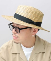 Besiquenti/カンカン帽 麦わら帽子 ストローハット ロングブリム/506029149