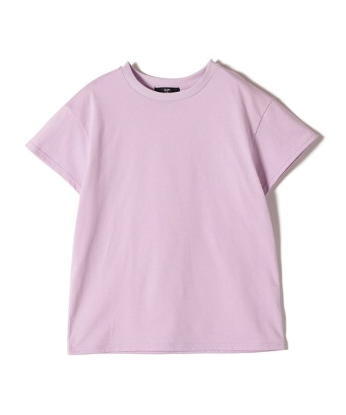 SHIPS Colors WOMEN(シップスカラーズ　ウィメン)/《一部追加予約》SHIPS Colors:天竺 ショートスリーブ ベーシック TEE◆/ラベンダー