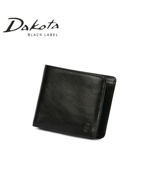 Dakota BLACK LABEL(ダコタブラックレーベル)/ダコタ ブラックレーベル 財布 二つ折り財布 メンズ レザー 本革 軽量 ボックス型小銭入れ エティカ Dakota BLACK LABEL 0620321/ブラック