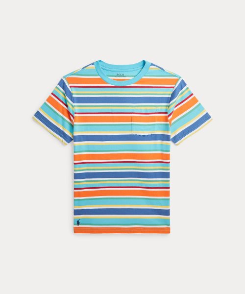 POLO RALPH LAUREN(POLO RALPH LAUREN)/(ボーイズ 8才～20才)ストライプド コットン ジャージー ポケット Tシャツ/400ブルー