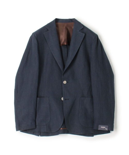 TOMORROWLAND BUYING WEAR(TOMORROWLAND BUYING WEAR)/BARBA EASY J1 リネン シングルブレステッド2Bジャケット/69ネイビー