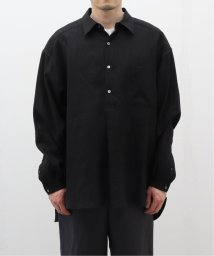 EDIFICE(エディフィス)/【la favola / ラ ファーヴォラ】LINEN PULLOVER SHIRT/ブラック