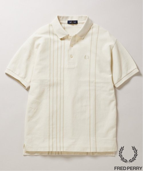 JOURNAL STANDARD(ジャーナルスタンダード)/FRED PERRY for JOURNAL STANDARD / ストライプピケ ポロシャツ/ホワイトB