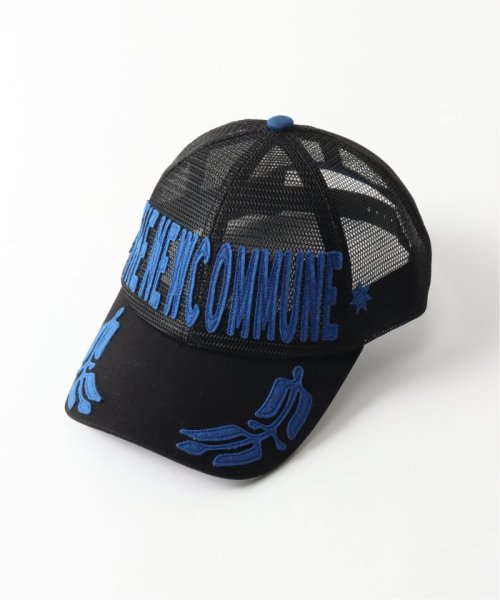 PULP(パルプ)/【FAF / フェイク アス フラワーズ】THE NEW COMMUNE MESH TRUCKER CAP/ブラック