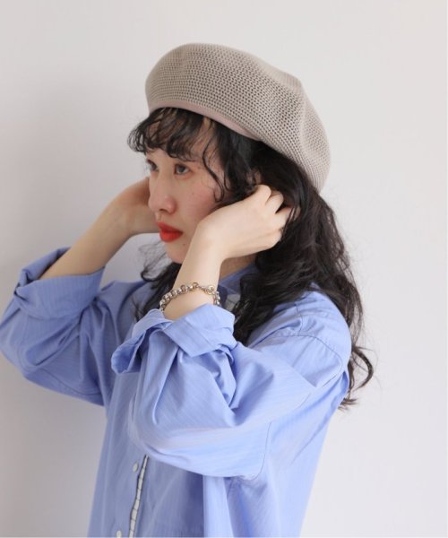 JOINT WORKS(ジョイントワークス)/【RACAL/ラカル】 Crochet Style Knit Beret/グレーA