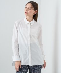 ANAYI(アナイ)/コットンバックペプラムシャツ/ホワイト