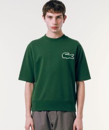 LACOSTE Mens(ラコステ　メンズ)/オーバーサイズクロックエンブレムスウェットTシャツ/グリーン