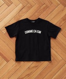 COMME CA ISM KIDS(コムサイズム（キッズ）)/半袖ロゴTシャツ/ブラック