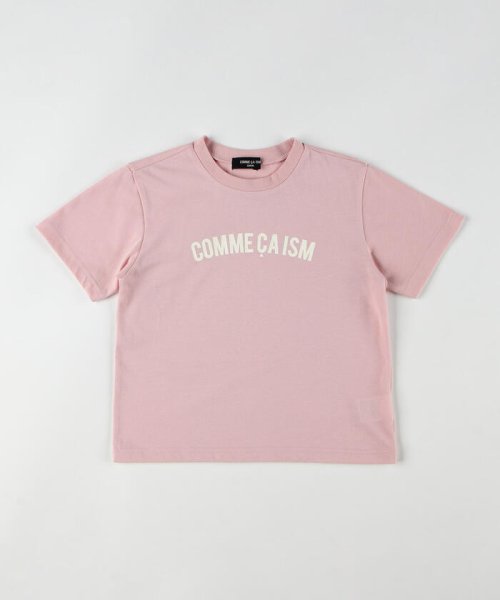 COMME CA ISM KIDS(コムサイズム（キッズ）)/半袖ロゴTシャツ/ピンク