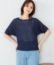 COMME CA ISM (コムサイズム（レディス）)/MADE IN JAPAN 和紙ニット/ネイビー