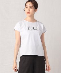  Comme ca Mature/キラキラ ラインストーン ロゴＴシャツ/506000666