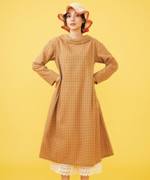 Marcar チェックワンピース 