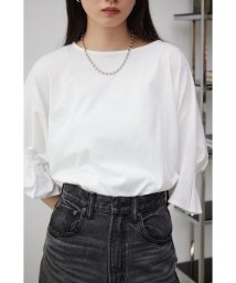 AZUL by moussy/タックスリーブ半袖デザインカットトップス/506029986