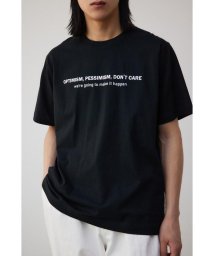 AZUL by moussy(アズールバイマウジー)/フロントロゴベーシックプリントTEE/BLK