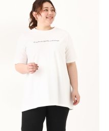 eur3/【大きいサイズ】コットンロゴTシャツ/506030517