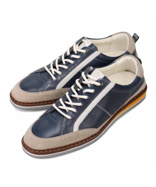 LANVIN en Bleu(ランバンオンブルー)/≪2024春夏新作≫ランバンオンブルー LANVIN en Bleu  サイドラインレースアップスニーカー 86533/ブルー