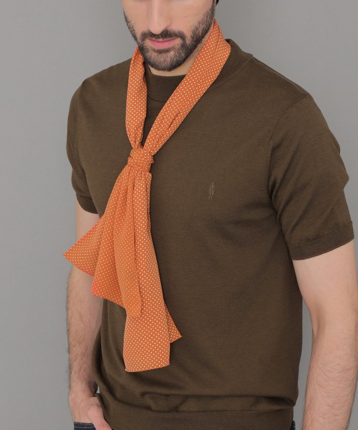 ドット柄ストール(506002879)｜HANKYU MEN'S / 阪急メンズ