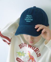 green label relaxing （Kids）(グリーンレーベルリラクシング（キッズ）)/【別注】＜FRUIT OF THE LOOM＞ レタード キャップ / 帽子/NAVY