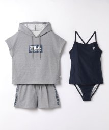 FILA(フィラ（スイムウェア）)/【フィラ】Tシャツ+タンキニ4点セット/グレー