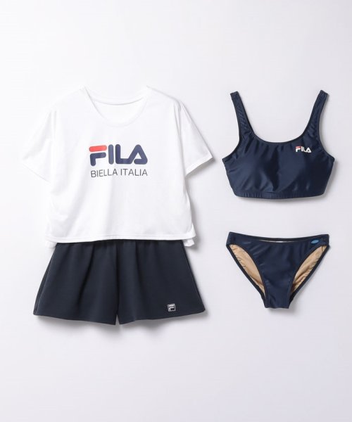 FILA(フィラ（スイムウェア）)/【フィラ】タンキニ４点セット/ホワイト