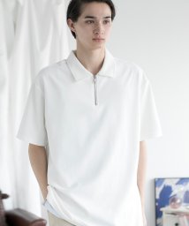 aimoha(aimoha（アイモハ）)/aimoha MENFUNCTIONAL POLO SHIRT ファンクショナルポロシャツ吸水速乾/ホワイト