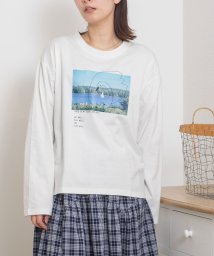 POU DOU DOU(プードゥドゥ)/＜WEB限定＞photoプリントロンTee/オフホワイト