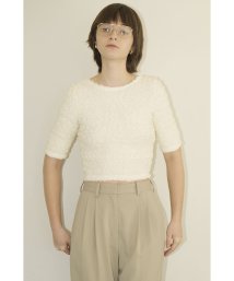 CLANE/SHIRRING CROPPED TOPS/506029558