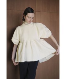 CLANE/BALLOON SLEEVE GATHER KNIT TOPS/506029559