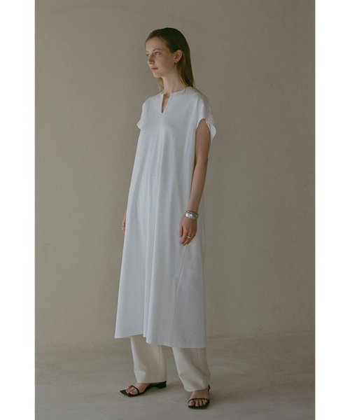 MANOF(マノフ)/DRAPE RIBON 2WAY COMBI DRESS/WHITE