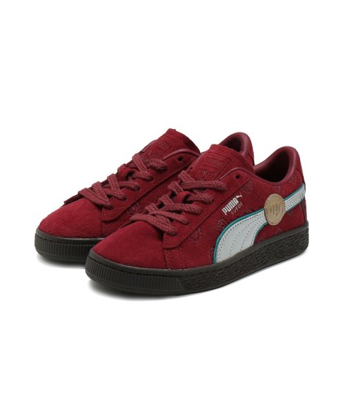 PUMA(プーマ)/キッズ PUMA x ワンピース 赤髪のシャンクス スウェード スニーカー 17－21cm/TEAMREGALRED-PUMASILVER