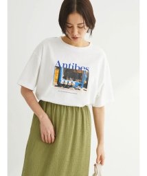 Green Parks(グリーンパークス)/フォトボックスTシャツ/オフホワイト