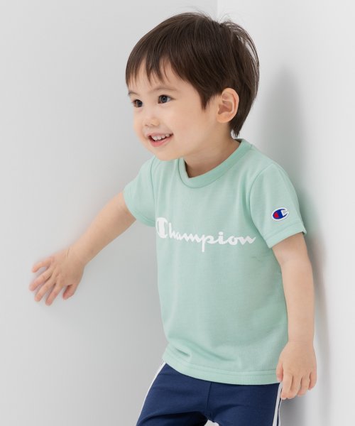 CHAMPION(チャンピオン)/〈チャンピオン〉ロゴ半袖Tシャツ/グリーン