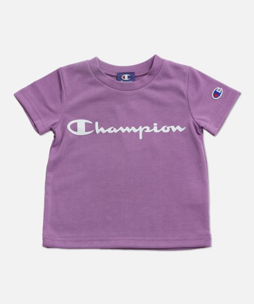 CHAMPION(チャンピオン)/〈チャンピオン〉ロゴ半袖Tシャツ/パープル