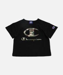 CHAMPION(チャンピオン)/〈チャンピオン〉迷彩ロゴ半袖Tシャツ/ブラック