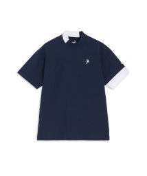 PUMA(PUMA)/メンズ ゴルフ P ストレッチ CB リラックス モックネック 半袖 シャツ/DEEPNAVY