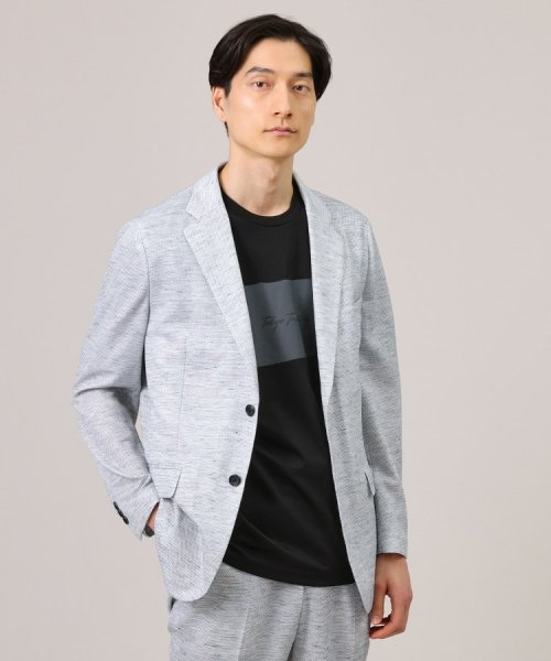 【尾州織】リネンブレンド メッシュ ジャケット 