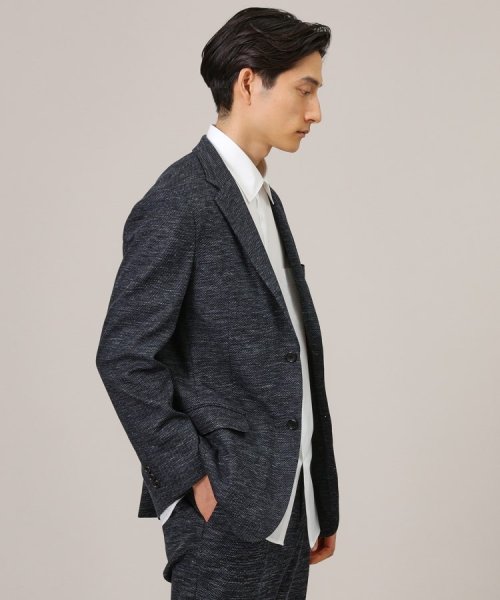 【尾州織】リネンブレンド メッシュ ジャケット 