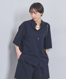 UNITED ARROWS(ユナイテッドアローズ)/AIR 2WAY 五分袖 シャツ/NAVY