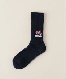 U by Spick&Span(ユーバイ　スピック＆スパン)/【ROSTER SOX /ロスターソックス】 USA RIB SOCKS/ブラック