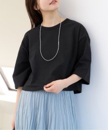 IENA(イエナ)/《予約》ラソギザ クロップドTシャツ/ブラック